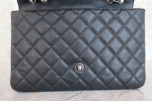 Load image into Gallery viewer, CHANEL Medium Matelasse Single Flap chain shoulder bag Caviar skin Black/Silver hadware Shoulder bag 800060005

