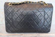 将图片加载到图库查看器，CHANEL/香奈儿 CF 双盖 链条包 羊皮 Black/Gold hadware(黑色/金色金属) 肩背包 600070156
