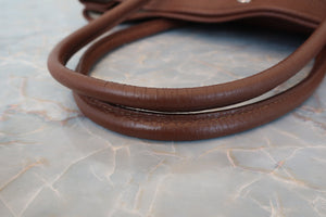 HERMES／エルメス ガーデンパーティPM ネゴンダ ブラウン □Q刻印 トートバッグ 700040021