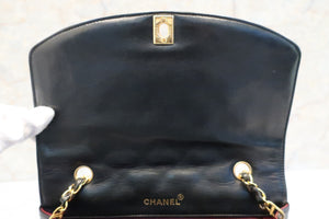 CHANEL/香奈儿 戴妃 CF 链条包 羊皮 Black/Gold hadware(黑色/金色金属) 肩背包 700010033