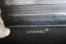 Load image into Gallery viewer, CHANEL  Bias stitch chain shoulder bag Caviar skin Black/Gold hadware Shoulder bag 700120117
