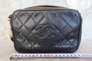 CHANEL Matelasse fringe chain shoulder bag Lambskin Black/Gold hadware Shoulder bag 700100034
