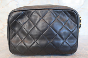 CHANEL Matelasse fringe chain shoulder bag Lambskin Black/Gold hadware Shoulder bag 700100034
