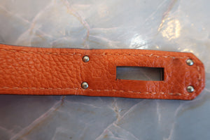 HERMES／エルメス バーキン30 トゴ オレンジ □N刻印 ハンドバッグ 700070178