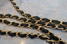 Load image into Gallery viewer, CHANEL Matelasse fringe chain shoulder bag Lambskin Black/Gold hadware Shoulder bag 700100034
