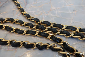 CHANEL Matelasse fringe chain shoulder bag Lambskin Black/Gold hadware Shoulder bag 700100034