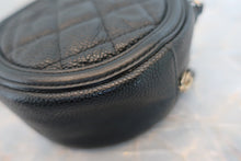 Load image into Gallery viewer, CHANEL Matelasse round chain shoulder bag Caviar skin Black/Silver hadware Shoulder bag 600060068
