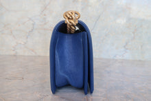 Load image into Gallery viewer, CHANEL LeBOY CHANEL chain shoulder bag Caviar skin Blue/Gold hadware Shoulder bag 700120120
