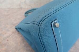 HERMES／エルメス バーキン35 トゴ ブルージーン □F刻印 ハンドバッグ 700080067