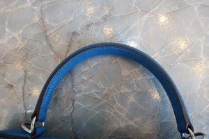 HERMES KELLY 28 Clemence leather Mykonos □O Engraving Shoulder bag 700070190