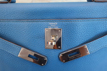 Load image into Gallery viewer, HERMES KELLY 28 Clemence leather Mykonos □O Engraving Shoulder bag 700070190
