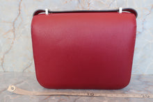 Load image into Gallery viewer, HERMES CONSTANCE3 MINI Epsom leather Rouge Grenet X Engraving Shoulder bag 600110046
