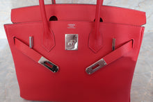 Load image into Gallery viewer, HERMES BIRKIN 30 Epsom leather Rouge casaque T Engraving Hand bag 500100272
