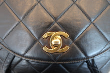 Load image into Gallery viewer, CHANEL Matelasse chain back pack Lambskin Black/Gold hadware Back pack 800060022
