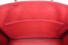 Load image into Gallery viewer, HERMES BIRKIN 30 Epsom leather Rouge casaque T Engraving Hand bag 500100272
