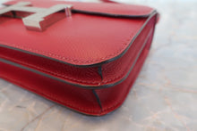 Load image into Gallery viewer, HERMES CONSTANCE3 MINI Epsom leather Rouge Grenet X Engraving Shoulder bag 600110046
