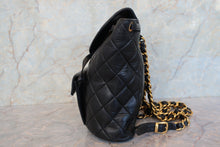 Load image into Gallery viewer, CHANEL Matelasse chain back pack Lambskin Black/Gold hadware Back pack 700090193
