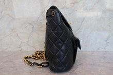 Load image into Gallery viewer, CHANEL Matelasse chain back pack Lambskin Black/Gold hadware Back pack 700090193
