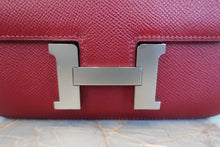 Load image into Gallery viewer, HERMES CONSTANCE3 MINI Epsom leather Rouge Grenet X Engraving Shoulder bag 600110046
