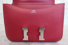 Load image into Gallery viewer, HERMES CONSTANCE3 MINI Epsom leather Rouge Grenet X Engraving Shoulder bag 600110046
