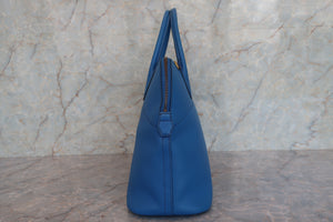 HERMES／エルメス ボリード35 クシュベル ブルーフランス 〇X刻印 ショルダーバッグ 700030069