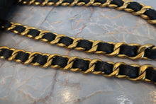 Load image into Gallery viewer, CHANEL Matelasse chain back pack Lambskin Black/Gold hadware Back pack 700090193

