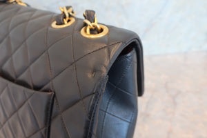 CHANEL/シャネル デカマトラッセシングルフラップチェーンショルダーバッグ ラムスキン ブラック/ゴールド金具 ショルダーバッグ 700070151
