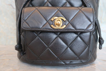 画像をギャラリービューアに読み込む, CHANEL/シャネル マトラッセチェーンリュック ラムスキン ブラック/ゴールド金具 リュック 800090030
