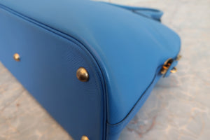 HERMES／エルメス ボリード35 クシュベル ブルーフランス 〇X刻印 ショルダーバッグ 700030069