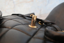 Load image into Gallery viewer, CHANEL Matelasse chain back pack Lambskin Black/Gold hadware Back pack 700090193
