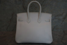 将图片加载到图库查看器，HERMES BIRKIN 25 Personal order Epsom leather White □R刻印 Hand bag 600100017
