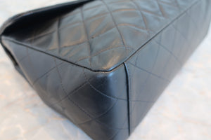 CHANEL/シャネル デカマトラッセシングルフラップチェーンショルダーバッグ ラムスキン ブラック/ゴールド金具 ショルダーバッグ 700070151