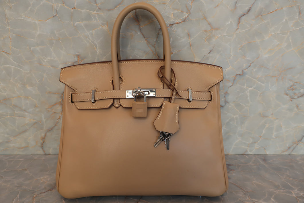 HERMES BIRKIN 25 Swift leather Tabac camel □L刻印 Hand bag 600110021