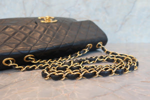 CHANEL/シャネル デカマトラッセシングルフラップチェーンショルダーバッグ ラムスキン ブラック/ゴールド金具 ショルダーバッグ 700070151