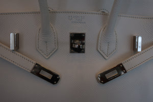 HERMES BIRKIN 25 Personal order Epsom leather White □R刻印 Hand bag 600100017