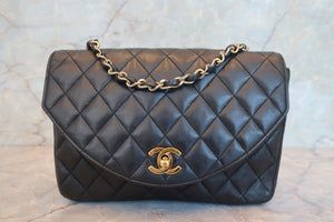 CHANEL/シャネル マトラッセチェーンショルダーバッグ ラムスキン ブラック/ゴールド金具 ショルダーバッグ 700080113