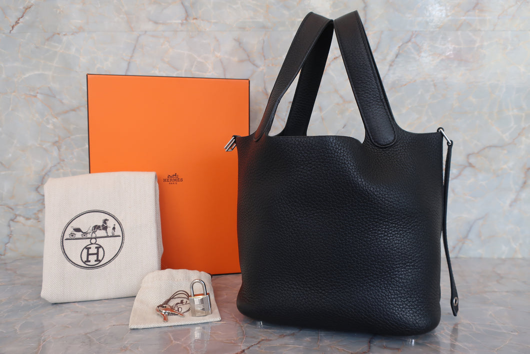 HERMES／エルメス ピコタンロックＰＭ トリヨンクレマンス ブラック ハンドバッグ 700010019