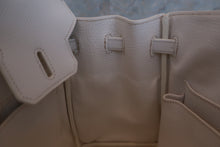 将图片加载到图库查看器，HERMES BIRKIN 25 Personal order Epsom leather White □R刻印 Hand bag 600100017
