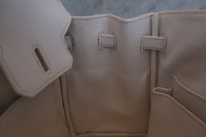 HERMES BIRKIN 25 Personal order Epsom leather White □R刻印 Hand bag 600100017