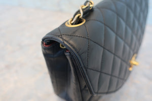 CHANEL/シャネル マトラッセチェーンショルダーバッグ ラムスキン ブラック/ゴールド金具 ショルダーバッグ 700080113