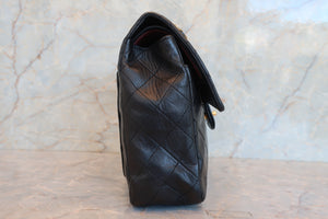 CHANEL/シャネル マトラッセWフラップWチェーンショルダーバッグ ラムスキン ブラック/ゴールド金具 ショルダーバッグ 700070159