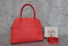 将图片加载到图库查看器，HERMES／BOLIDE 27 Epsom leather Rose jaipur X刻印 Shoulder bag 800040051
