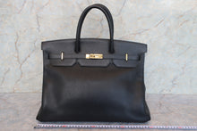 画像をギャラリービューアに読み込む, HERMES／エルメス バーキン40 トゴ ブラック 〇X刻印 ハンドバッグ 700110015
