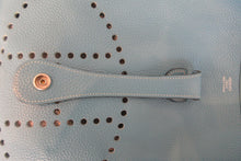 Load image into Gallery viewer, HERMES  EVELYNE 2GM Clemence leather Blue jean □M Engraving Shoulder bag 600120266
