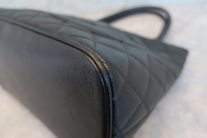 CHANEL/シャネル 復刻トート キャビアスキン ブラック/シルバー金具 トートバッグ 700080197