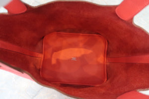 HERMES PICOTIN LOCK MM Clemence leather Rose jaipur □R刻印 Hand bag 600050038