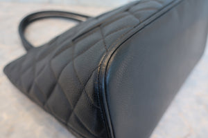 CHANEL/シャネル 復刻トート キャビアスキン ブラック/シルバー金具 トートバッグ 700080197