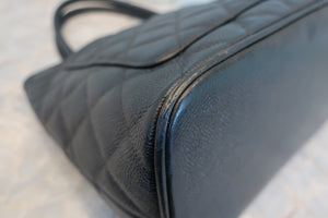 CHANEL/シャネル 復刻トート キャビアスキン ブラック/シルバー金具 トートバッグ 700080197