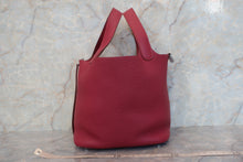 Load image into Gallery viewer, HERMES PICOTIN LOCK PM Clemence leather Ruby T Engraving Hand bag 600110032
