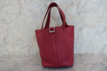 Load image into Gallery viewer, HERMES PICOTIN LOCK PM Clemence leather Ruby T Engraving Hand bag 600110032
